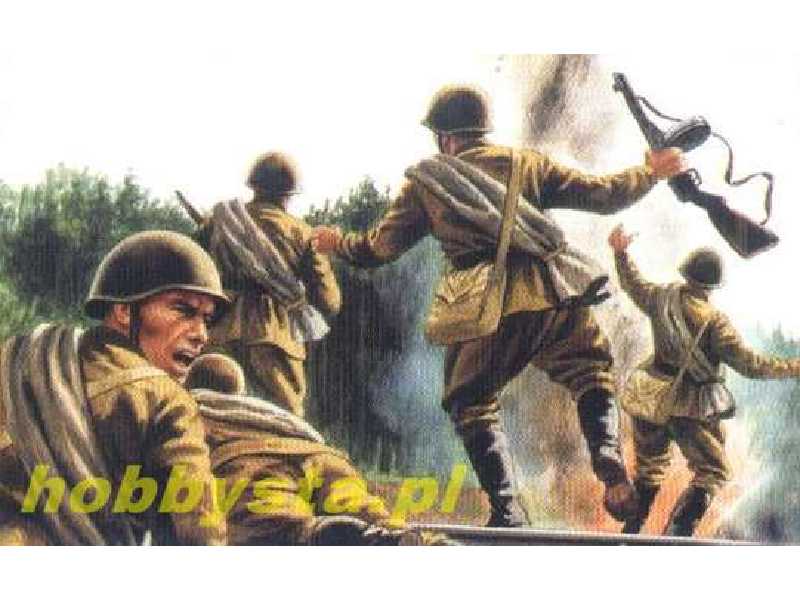 Figurki - WWII Russian Infantry - zdjęcie 1 Figurki - WWII Russian Infantry - zdjęcie 1