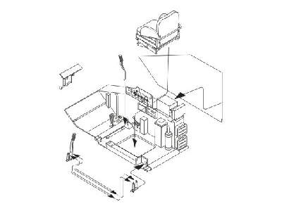 T-55A  Driver's set for Tamiya kit - zdjęcie 1