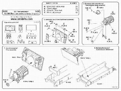 US Transmission for M4 Sherman series for Tamiya / Dragon kit - zdjęcie 2