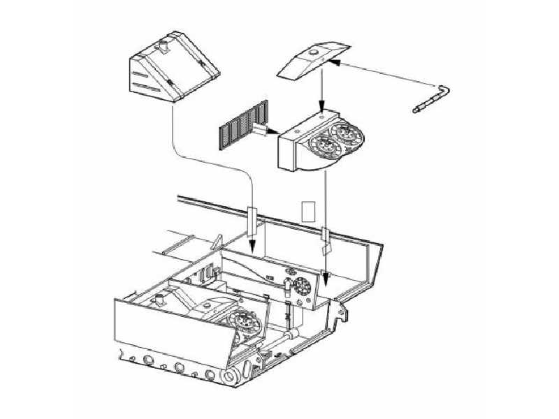 Tiger I fuel tank&cooler (Tam) - zdjęcie 1