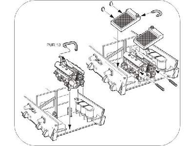 StuG IV  Engine set 1/35 for Dragon kit - zdjęcie 1