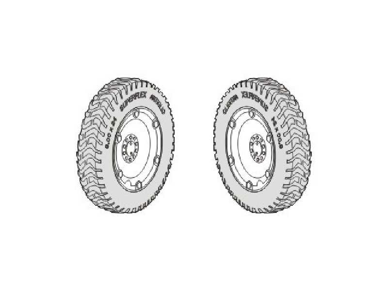 Autoblinda AB.43 spare wheels (Ita) - zdjęcie 1 Autoblinda AB.43 spare wheels (Ita) - zdjęcie 1
