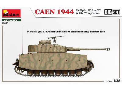 Zestawa Caen 1944 - Pz.kpfw.IV Ausf.h i Mercedes 1500A Kfz.70 z załogami - zdjęcie 6