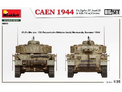 Zestawa Caen 1944 - Pz.kpfw.IV Ausf.h i Mercedes 1500A Kfz.70 z załogami - zdjęcie 7