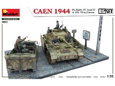 Zestawa Caen 1944 - Pz.kpfw.IV Ausf.h i Mercedes 1500A Kfz.70 z załogami - zdjęcie 10