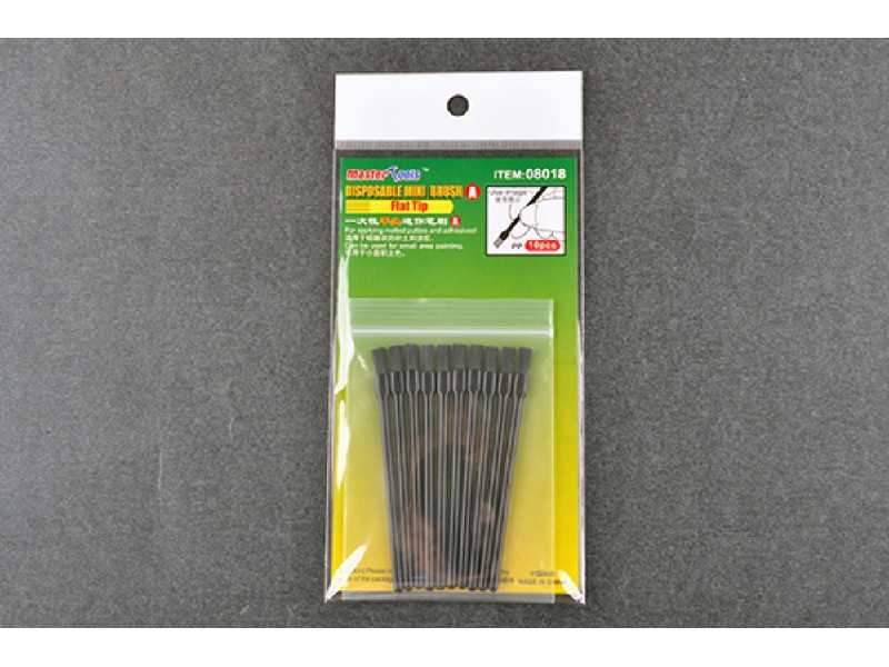 Disposable Mini Flat Brush*10 - zdjęcie 1