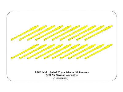 Zestaw 20  luf 20 mm L/65 C/38 do Niemieckich okrętów - zdjęcie 7