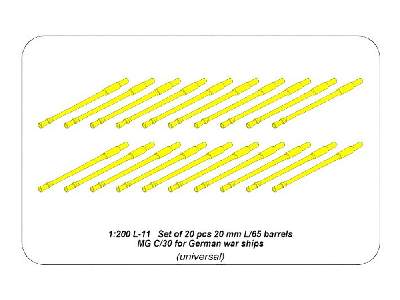 Zestaw 20 luf 20 mm L/65 MG C/30 do Niemieckich okrętów - zdjęcie 6