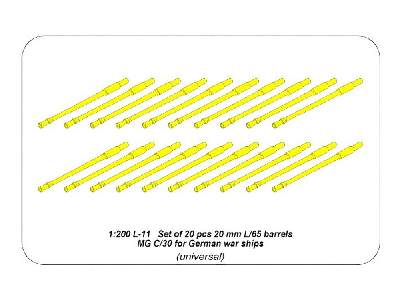 Zestaw 20 luf 20 mm L/65 MG C/30 do Niemieckich okrętów - zdjęcie 6