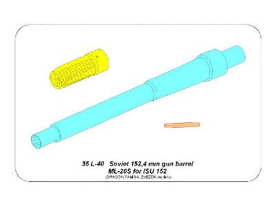 Lufa 152,4mm ML-20S do radzieckiego działa samobieżnego SU-152 - zdjęcie 6