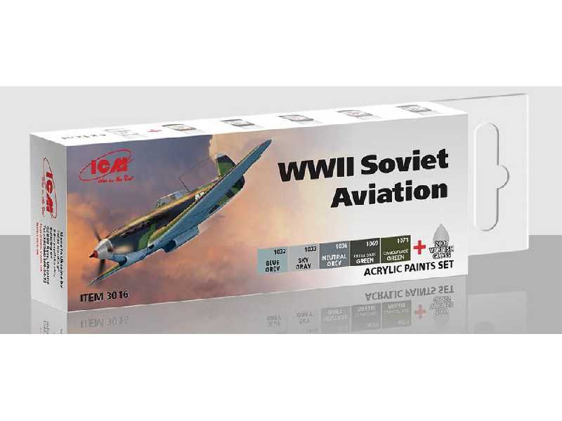 Acrylic Paint Set For WWII Soviet Aviation(Early Period) - zdjęcie 1 Acrylic Paint Set For WWII Soviet Aviation(Early Period) - zdjęcie 1