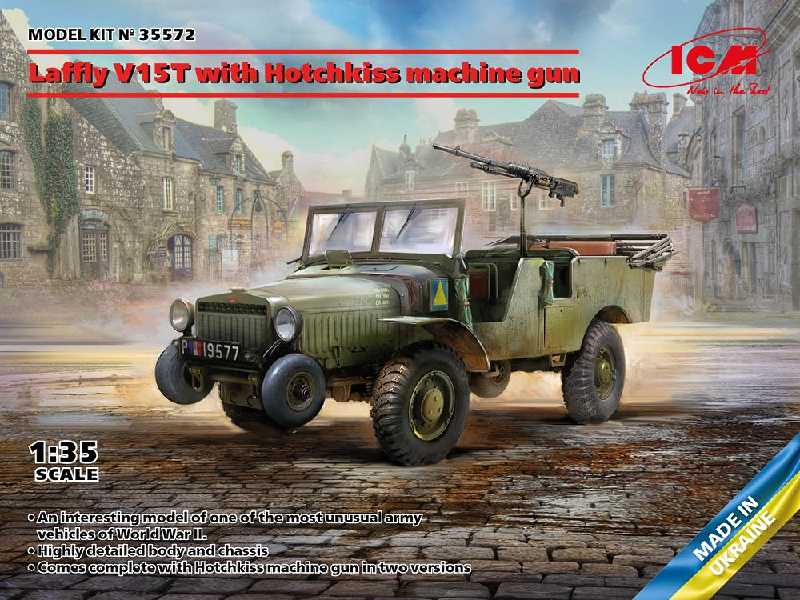 Laffly V15t With Hotchkiss Machine Gun - zdjęcie 1 Laffly V15t With Hotchkiss Machine Gun - zdjęcie 1