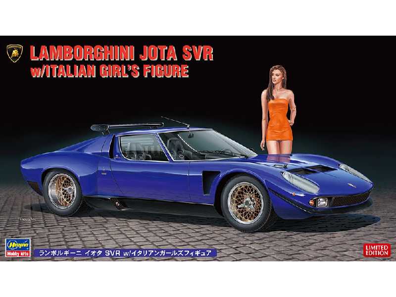Lamborghini Jota Svr W/Italian Girl's Figure - zdjęcie 1 Lamborghini Jota Svr W/Italian Girl's Figure - zdjęcie 1