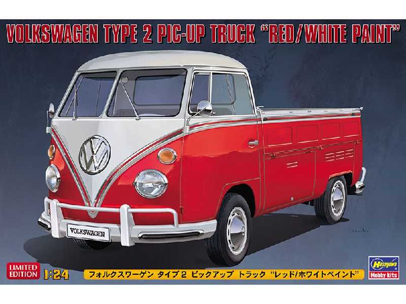 Volkswagen Type 2 Pick-up Truck Red/White Paint - zdjęcie 1
