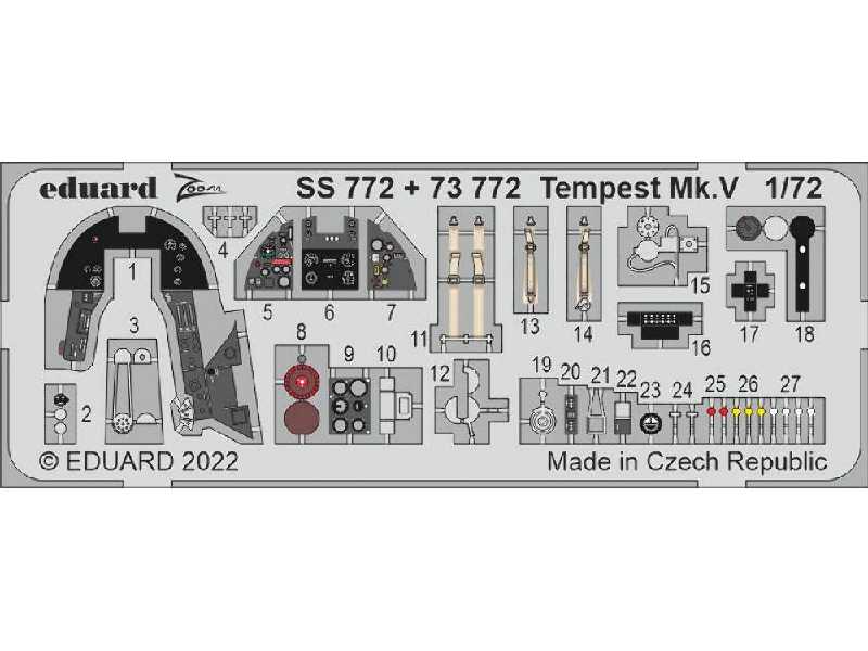 Tempest Mk. V 1/72 - AIRFIX - zdjęcie 1 Tempest Mk. V 1/72 - AIRFIX - zdjęcie 1