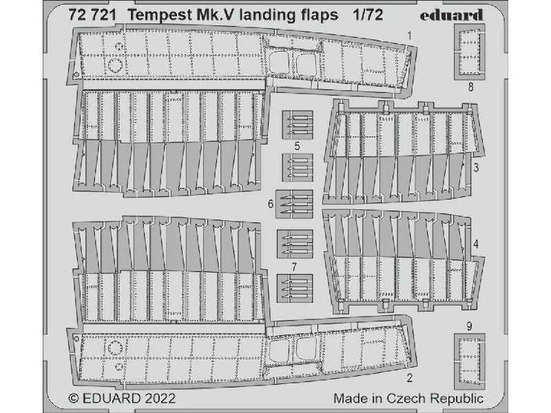 Tempest Mk. V landing flaps 1/72 - AIRFIX - zdjęcie 1