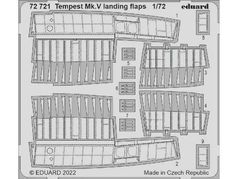 Tempest Mk. V landing flaps 1/72 - AIRFIX - zdjęcie 1 Tempest Mk. V landing flaps 1/72 - AIRFIX - zdjęcie 1