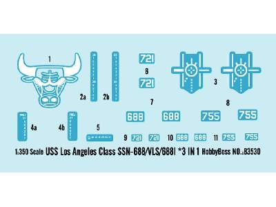 Okręt podwodny USS Los Angeles Class SSN-688/VLS/688I - 3 w 1 - zdjęcie 3
