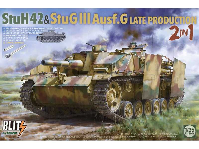 StuH42 & StuG III Ausf.G Late Prodution 2 in 1 - zdjęcie 1 StuH42 & StuG III Ausf.G Late Prodution 2 in 1 - zdjęcie 1