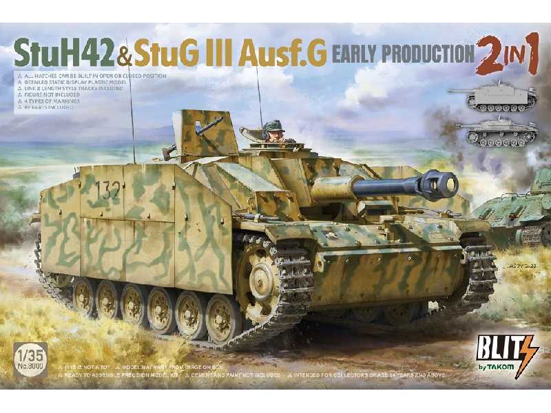 StuH 42 & StuG III Ausf.G - wczesna produkcja  2 w 1 - zdjęcie 1