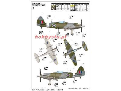 Myśliwiec brytyjski Supermarine Spiteful F.MK.14 Fighter - zdjęcie 2