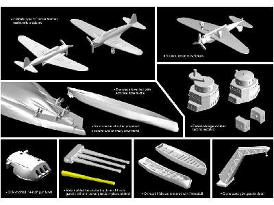 U.S.S. Arizona BB-39 w/IJN Type 97 Kate Carrier Bomber - zdjęcie 2