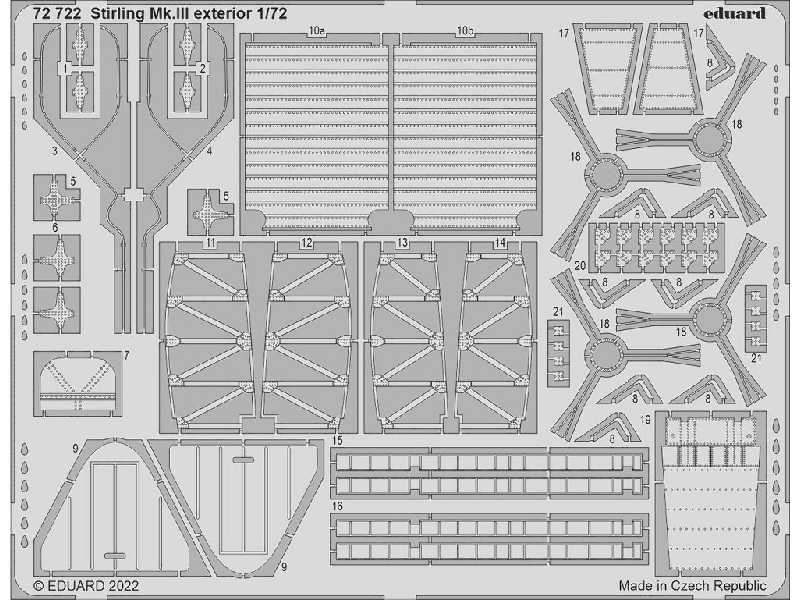 Stirling Mk. III exterior 1/72 - ITALERI - zdjęcie 1