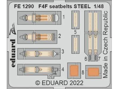 F4F seatbelts STEEL 1/48 - EDUARD - zdjęcie 1
