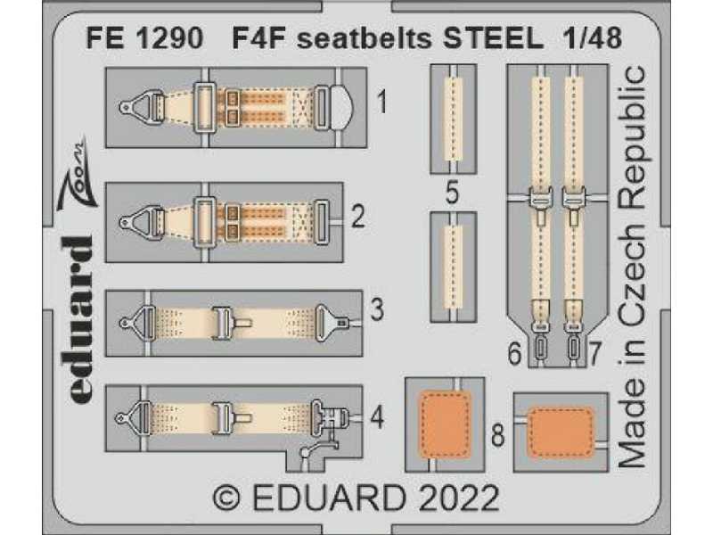 F4F seatbelts STEEL 1/48 - EDUARD - zdjęcie 1