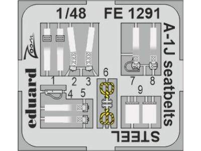A-1J seatbelts STEEL 1/48 - TAMIYA - zdjęcie 1
