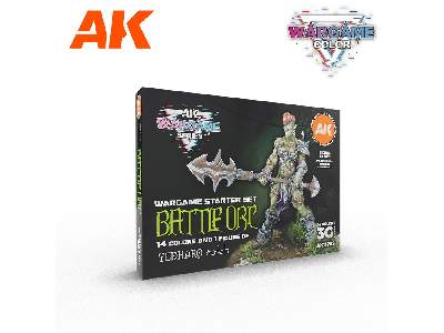 Battle Orc - Wargame Starter Set - 14 Colors & 1 Figure - zdjęcie 1