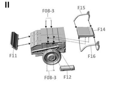 Dwukonny przodek piechoty do armaty Bofors 37mm wz. 36 - zdjęcie 3