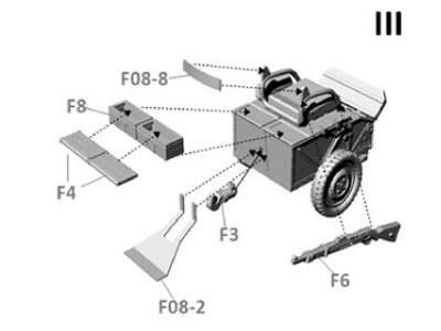 Dwukonny przodek piechoty do armaty Bofors 37mm wz. 36 - zdjęcie 4