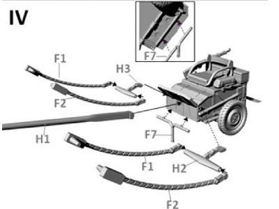 Dwukonny przodek piechoty do armaty Bofors 37mm wz. 36 - zdjęcie 5