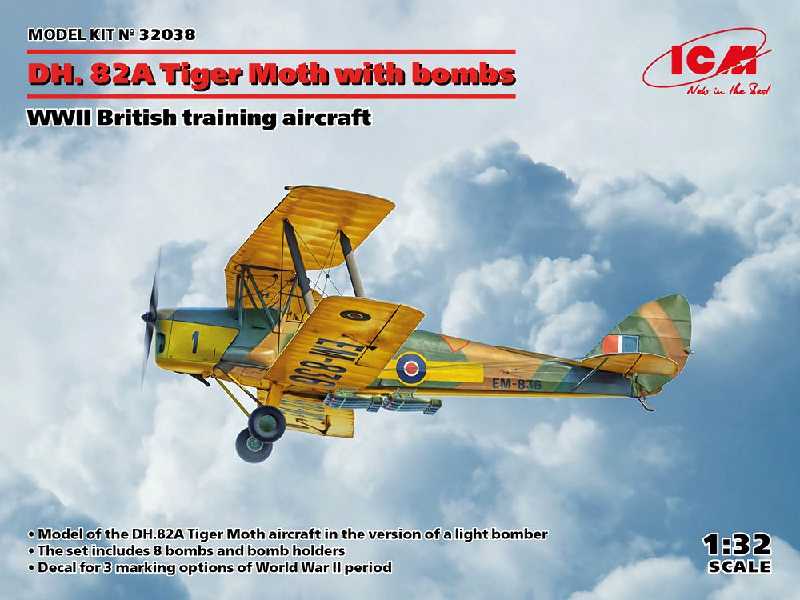 Dh. 82a Tiger Moth With Bombs - zdjęcie 1 Dh. 82a Tiger Moth With Bombs - zdjęcie 1