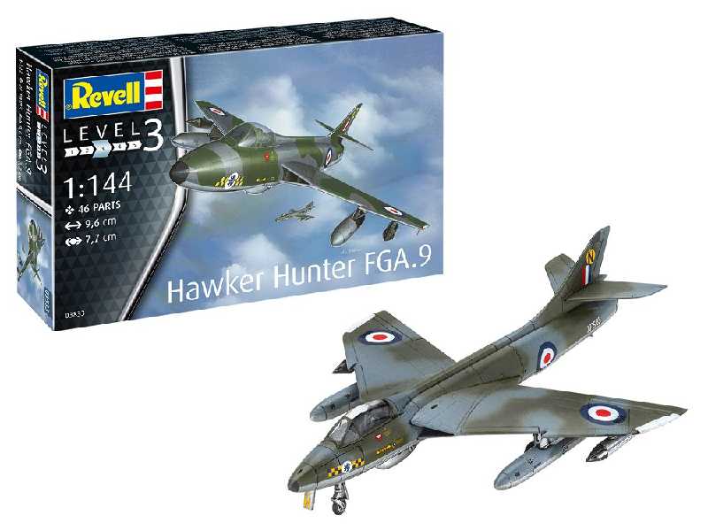 Hawker Hunter FGA.9 - zestaw podarunkowy - zdjęcie 1 Hawker Hunter FGA.9 - zestaw podarunkowy - zdjęcie 1