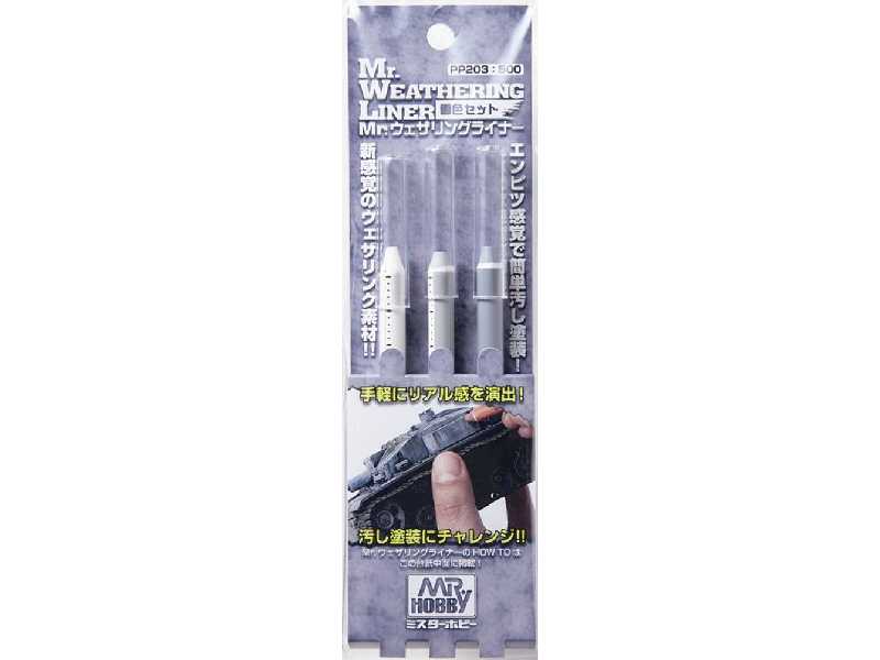 Pp203 Mr.Weathering Liner Snow Color Set - zdjęcie 1 Pp203 Mr.Weathering Liner Snow Color Set - zdjęcie 1