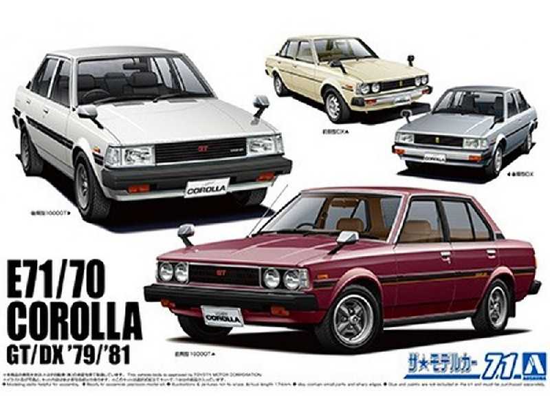 Mc#71 Toyota E71/ 70 Corolla Sedan Gt/ Dx '79/ '81 - zdjęcie 1 Mc#71 Toyota E71/ 70 Corolla Sedan Gt/ Dx '79/ '81 - zdjęcie 1