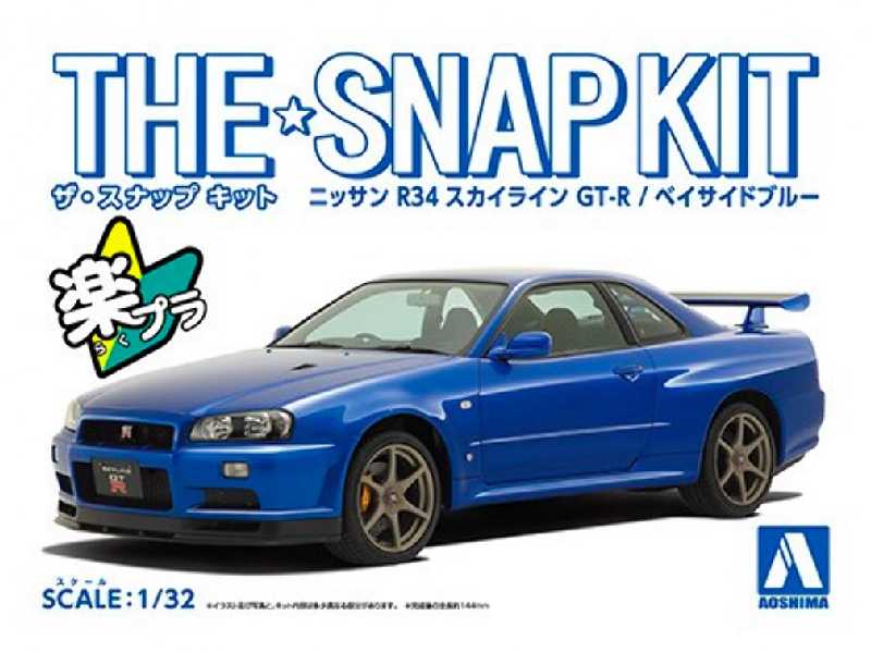 Snap Kit#11-a Nissan R34 Skyline Gt-r Bayside Blue - zdjęcie 1