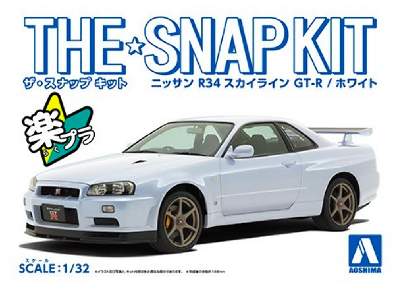 Snap Kit#11-b Nissan R34 Skyline Gt-r White - zdjęcie 1