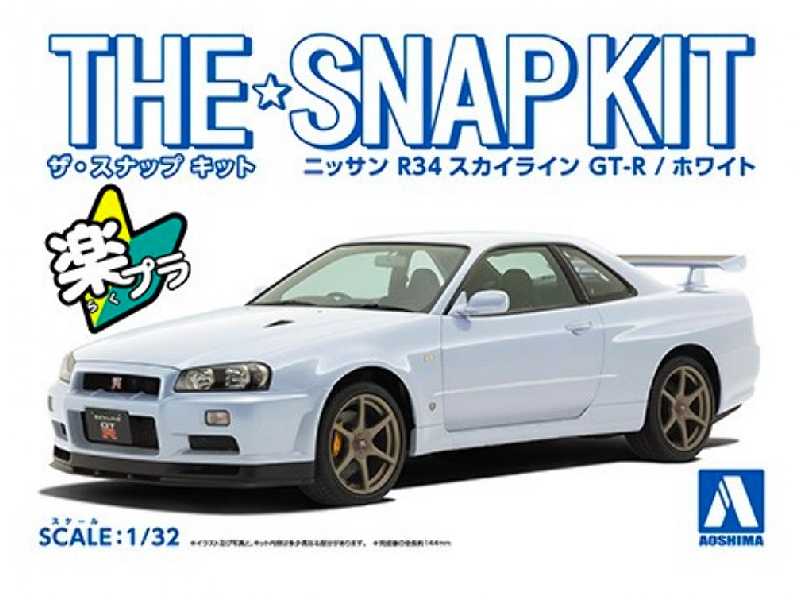 Snap Kit#11-b Nissan R34 Skyline Gt-r White - zdjęcie 1 Snap Kit#11-b Nissan R34 Skyline Gt-r White - zdjęcie 1