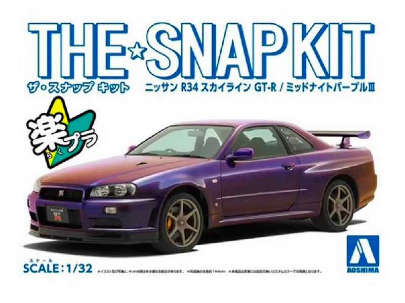 Snap Kit#11-c Nissan R34 Skyline Gt-r Midnight Purple Iii - zdjęcie 1