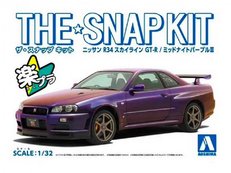 Snap Kit#11-c Nissan R34 Skyline Gt-r Midnight Purple Iii - zdjęcie 1 Snap Kit#11-c Nissan R34 Skyline Gt-r Midnight Purple Iii - zdjęcie 1