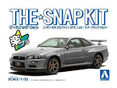 Snap Kit#11-e Nissan R34 Skyline Gt-r Nur Sparkling Silver - zdjęcie 1