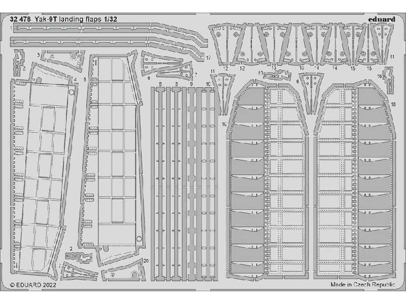 Yak-9T landing flaps 1/32 - ICM - zdjęcie 1