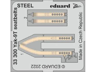 Yak-9T seatbelts STEEL 1/32 - ICM - zdjęcie 1