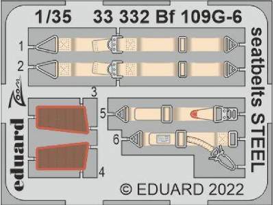 Bf 109G-6 seatbelts STEEL 1/35 - BORDER MODEL - zdjęcie 1