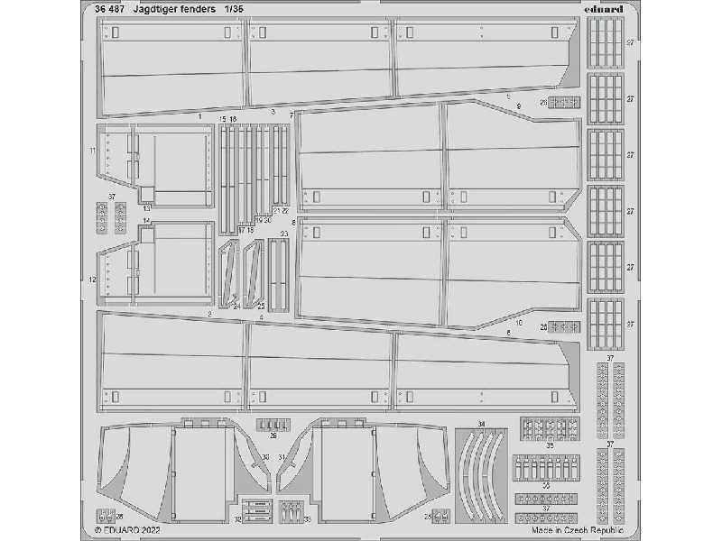 Jagdtiger fenders 1/35 - HOBBY BOSS - zdjęcie 1