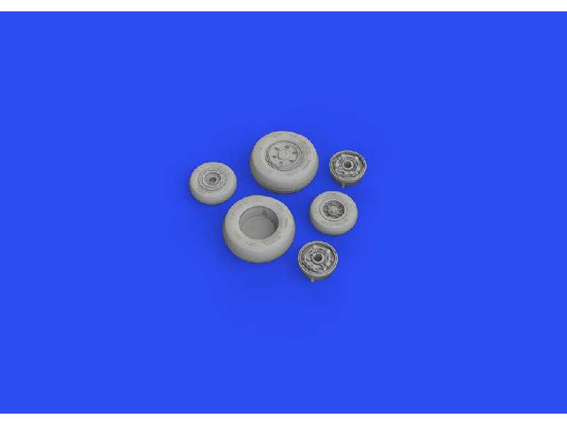 F/ A-18F wheels 1/48 - MENG - zdjęcie 1