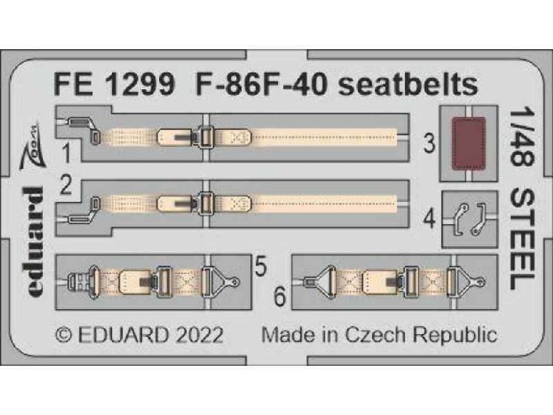 F-86F-40 seatbelts STEEL 1/48 - AIRFIX - zdjęcie 1 F-86F-40 seatbelts STEEL 1/48 - AIRFIX - zdjęcie 1